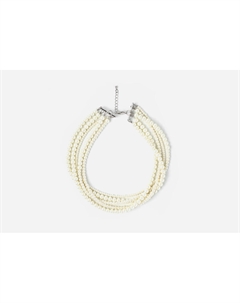 Колье пятиярусное A five-tiered necklace made of pearls of different sizes 1 шт 19.stone