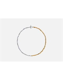 Колье из крупного гематита Necklace made of large hematite two-tone 1 шт Mr&mrs wolf