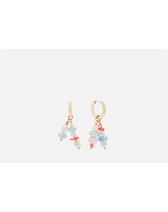 Серьги С жемчугом и кораллами 2 шт Veltom