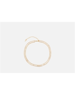 Чокер Дорожка из цирконов золотистый 1 шт Attribute shop
