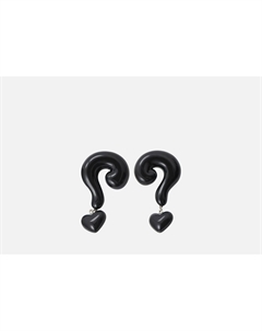 Серьги QUESTION черный 2 шт Pabur