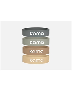 Набор латексных фитнес-резинок Expander beige 4 шт Kama