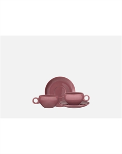 ЧАЙНЫЙ НАБОР, FUSION, брусничный 2 пар Bronco