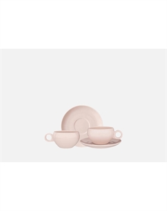 ЧАЙНЫЙ НАБОР, FUSION, ПУДРОВЫЙ 2 пар Bronco