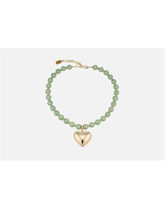 Колье Swanky Heart Gold-Green 1 шт Kotlo studio