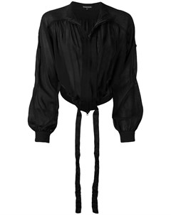 Ann demeulemeester укороченная куртка на молнии 38 черный Ann demeulemeester