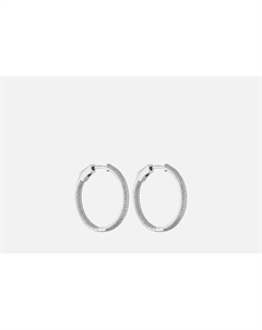 Серьги серебряные Congo Silver diameter 30 2 шт Fresh