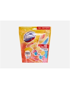 Набор туалетных блоков для унитаза Свежесть цитруса + цветочный букет 5 шт Domestos