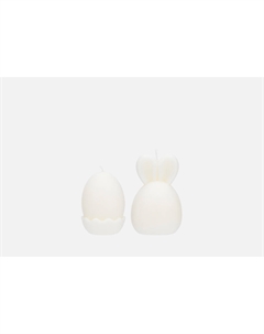 Свечи декоративные Пасхальные, кролик, яйцо 2 шт Rokkyhome