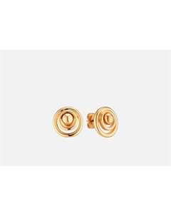 Серьги Circles golden 2 шт Attribute shop
