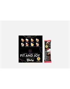 Набор протеиновых батончиков Клубничный милкшейк 16 шт Fit and joy