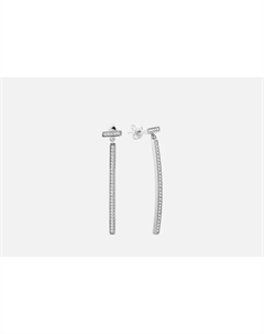 Серьги серебряные Geometry Silver 2 шт Fresh