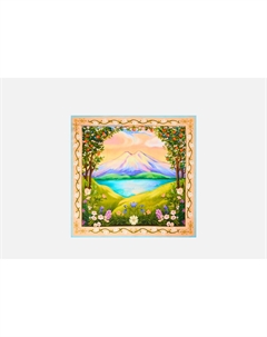 Платок Эльбрус на закате Русские в моде