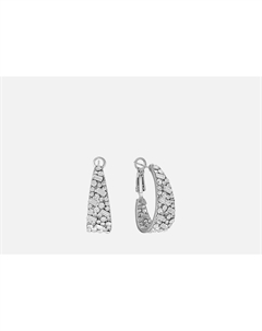 Серьги Овальные конго с цирконами Oval Earrings 2 шт Attribute shop