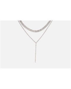 Колье Чокер с тонкой цепочкой Серебристый 1 шт Ruxara