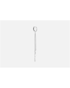 Серьги-кольца серебряные Крест ассиметрия 2 шт Baltsilver