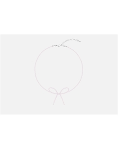 Чокер-бант Хрусталь розовый 1 шт Jewel4u