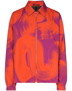 Issey miyake куртка на молнии с принтом 5 оранжевый Issey miyake