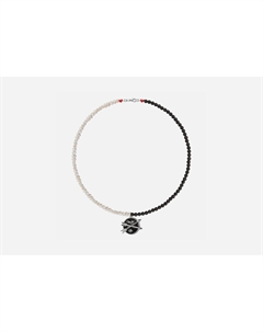 Колье Из жемчуга и вулканических бусин с подвеской 1 шт Maniovich.am