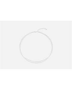 Чокер две нитки Белый хрусталь 1 шт Jewel4u