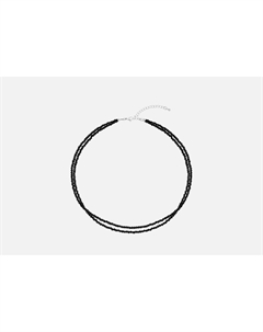 Чокер две нитки Черный хрусталь 1 шт Jewel4u