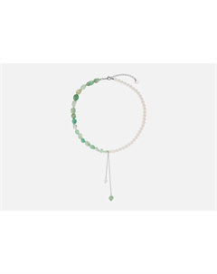 Колье Хризолит и жемчуг майорка 1 шт 19.stone