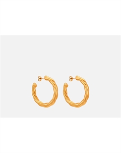 Серьги Unie Hoops gold 2 шт Viamore