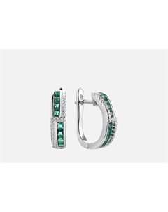 Серьги серебряные Spark Line 2 шт Fresh