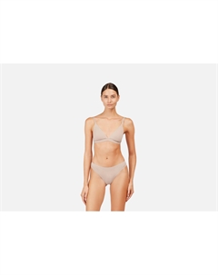 Стринги со средней посадкой Серо-бежевые XS мл Belle you