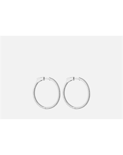 Серьги серебряные Congo Silver diameter 35 2 шт Fresh