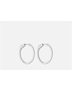 Серьги серебряные Congo Silver diameter 30 2 шт Fresh