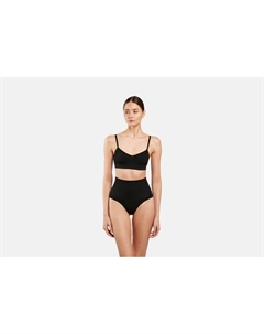 Стринги с высокой посадкой Seamless High Waist Черные L мл Bye bra