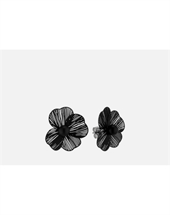 Серьги Black Flower 2 шт Attribute shop