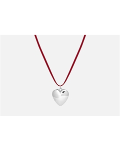 Колье-обвес на сумку Red silver heart 1 шт Forostina.k