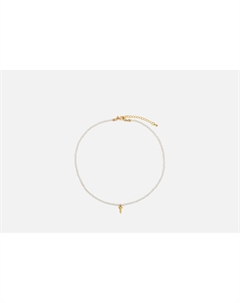 Чокер из жемчуга Майорка с буквой T 1 шт Marisofi