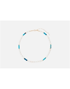 Ожерелье из жемчуга с трубочками Dive In 1 шт Bluejay