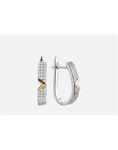 Серьги серебряные Spark Line 2 шт Fresh