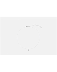 Чокер Бисер с серебряным цветком 1 шт Sidorina sofia accessories