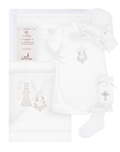 Крестильный набор "Серебряная Лоза", 9 предметов «крестильное»