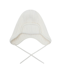Шапка ушанка, белая Jan&sofie