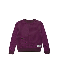 Джемпер с рваным эффектом Mm6