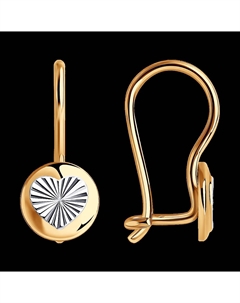 Серьги из золота с алмазной гранью Sokolov