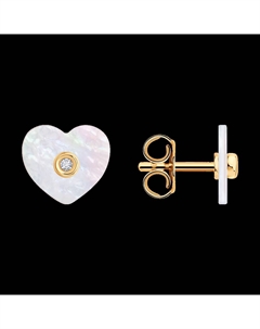 Серьги из золота с бриллиантами и перламутром Sokolov