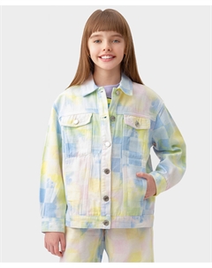 Джинсовая куртка разноцветная Button blue