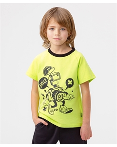 Футболка с коротким рукавом салатовая Button blue