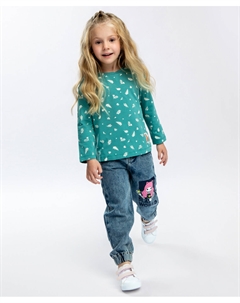 Лонгслив с длинным рукавом зеленый Button blue