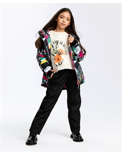 Брюки с флисовой подкладкой черные Button blue