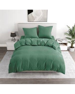 Комплект постельного белья BRAVO поплин однотон 2-сп: прост.220х215см, под.175х215см,нав.70х70см -2шт, 100% хл,110 гр/м2, 6210-1 зелёный Ардасов а.