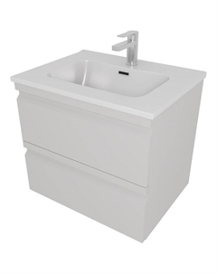 Тумба с раковиной Вега 60 AQ77060-LG подвесная Серый туман Aquatek