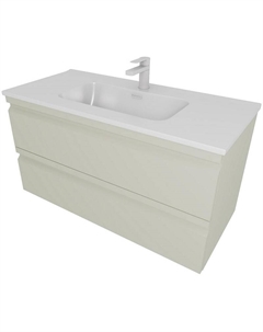 Тумба с раковиной Вега 100 AQ77100-GS подвесная Шалфей зеленый Aquatek